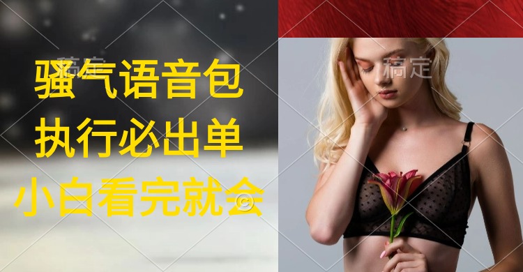 执行就出单，日入2000+，超火骚气语音包，小白看完课程就能马上实操-逍遥资源网